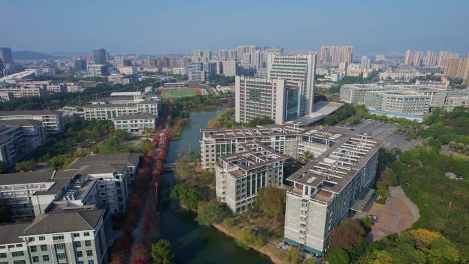 航拍福建江夏学院