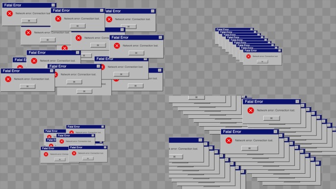 复古windows系统各种错误弹窗