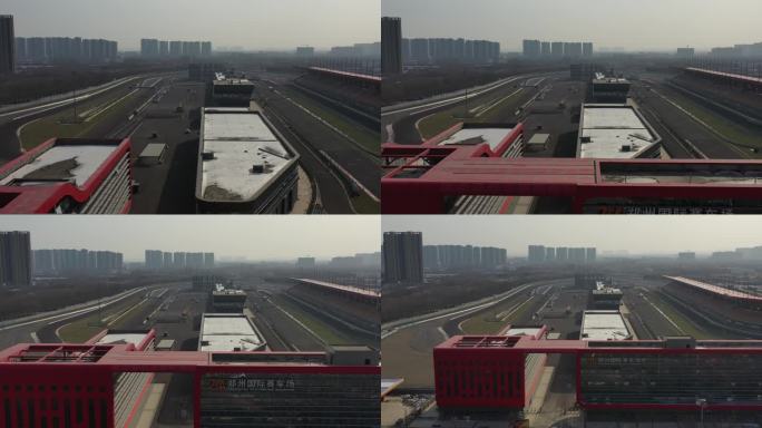 4K原素材-航拍郑州国际赛车场