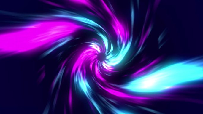 旋转速度空间隧道扭曲旋转能量和魔力发光(4K, 60fps视频循环