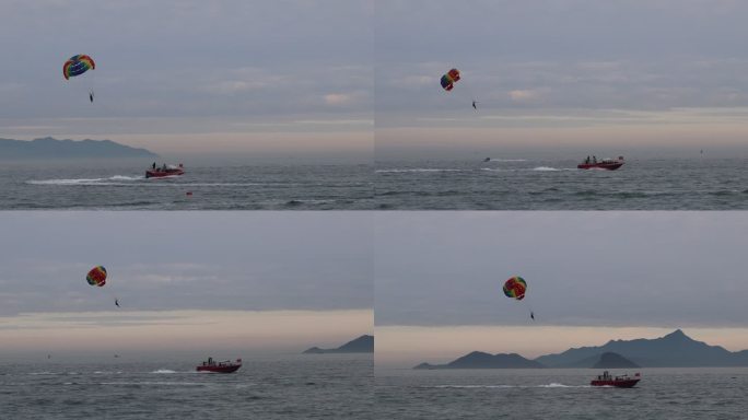 海上摩托艇拉滑翔伞
