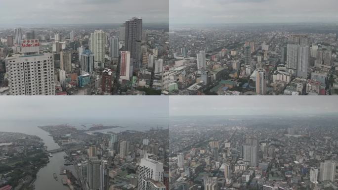 菲律宾 马尼拉 城市航拍
