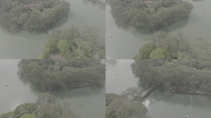 福州市鼓楼区白马河白马三郎西湖公园航拍