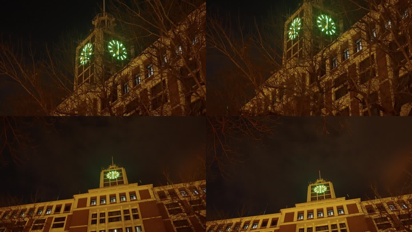 老建筑上的钟表