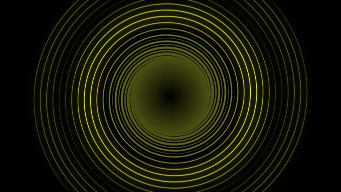 4K圆形抽象黄黑背景