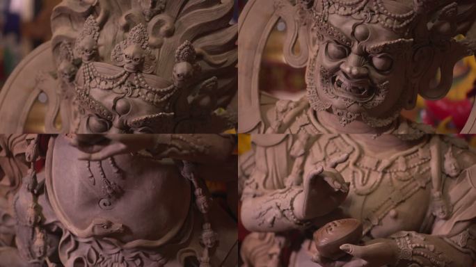 非物质文化遗产 西藏泥塑成品展示