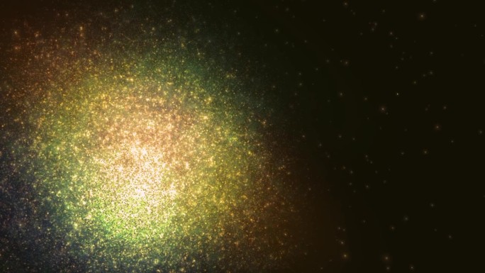 绿色星系空间粒子团背景
