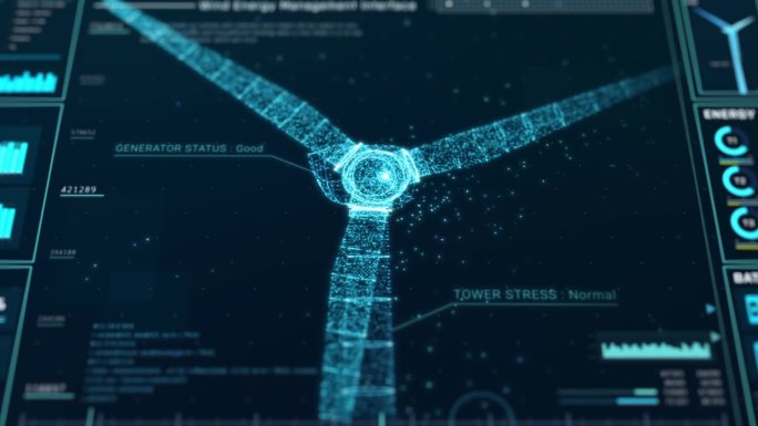 未来风轮机能源控制中心界面设计
