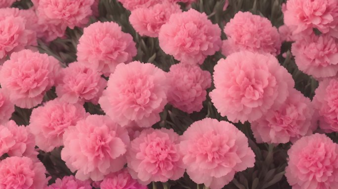 粉色康乃馨盛开花