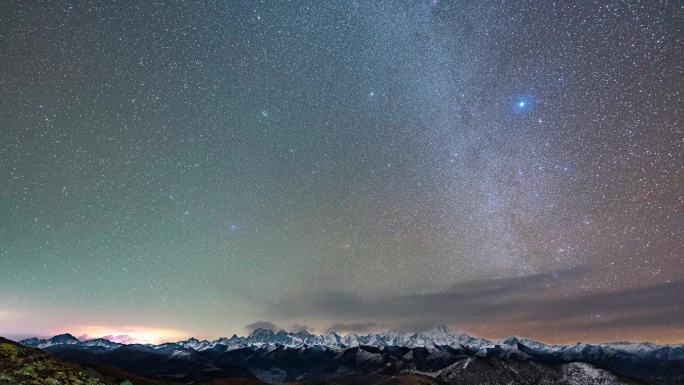 川西雅拉贡嘎流星雨延时合集