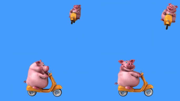 有趣的3D卡通猪(含alpha通道)