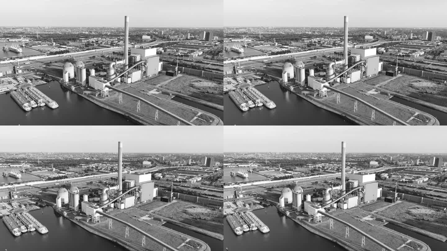 旧电厂的电站厂房现在通过煤炭发电切换到天然气在阿姆斯特丹市西部。