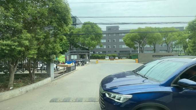 4K原创 郊区 街景 车内拍车外