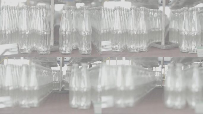 04玻璃瓶生产流水线 工厂 冲洗