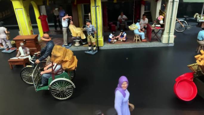 马来西亚马六甲鸡场街老街故事模型