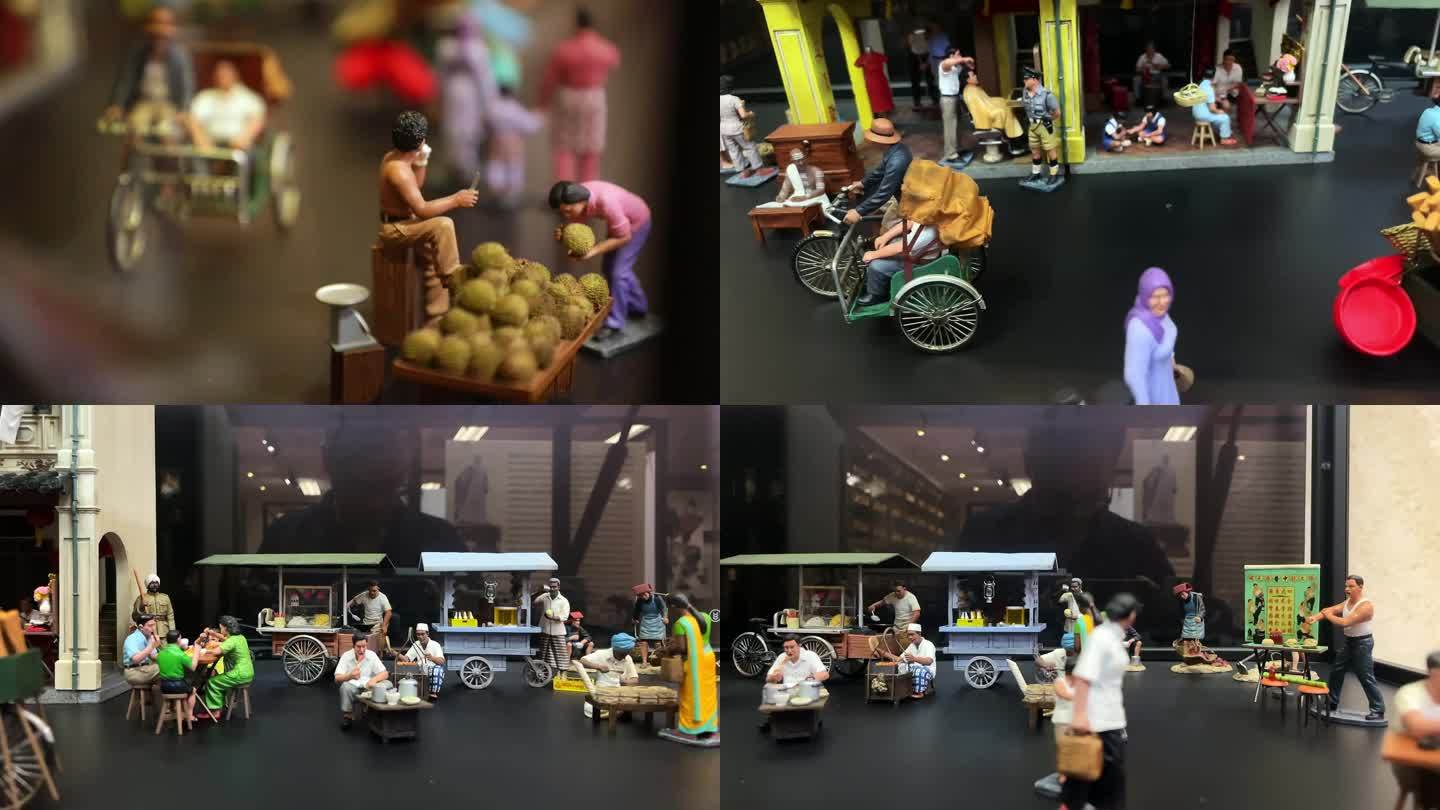 马来西亚马六甲鸡场街老街故事模型
