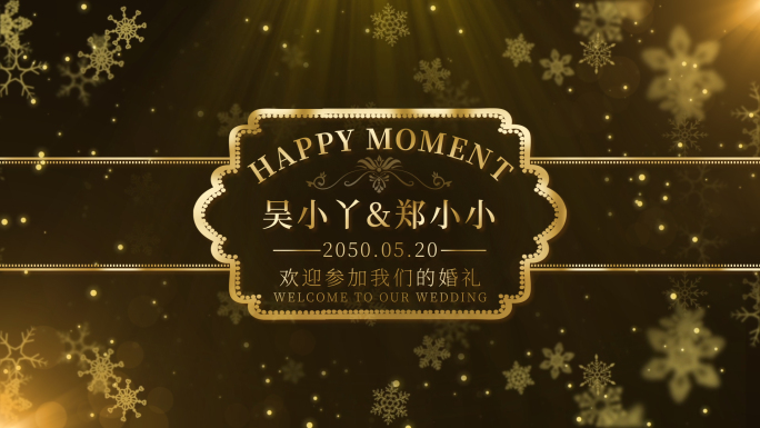 【原创】高端黑金轻奢婚礼相册MV