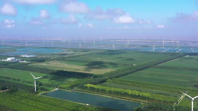 沿海风车 风力发电