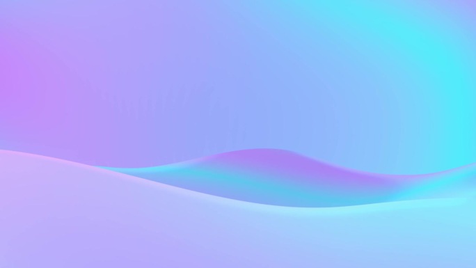 波粉彩粉蓝彩虹全息无缝循环3d动画。柔和的粉蓝色彩虹全息图无缝循环背景纹理。抽象柔和粉蓝色彩虹全息图