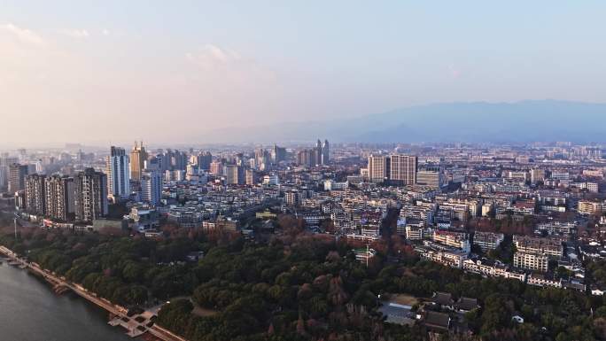 金华婺城区江北城区航拍