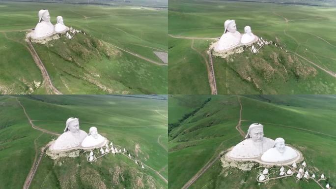 内蒙古霍林郭勒：航拍可汗山