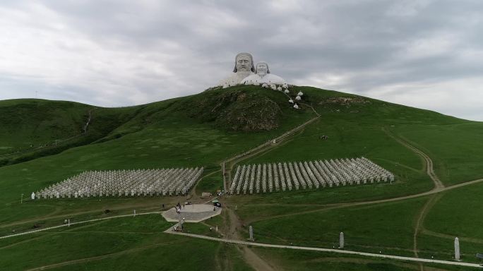 内蒙古霍林郭勒：航拍可汗山