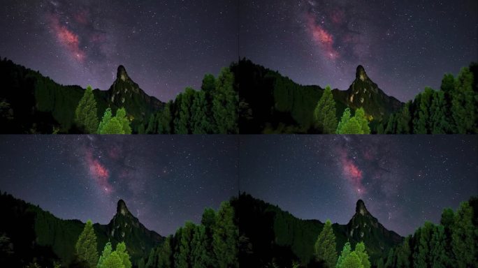 绝美的银河 流星 金佛山