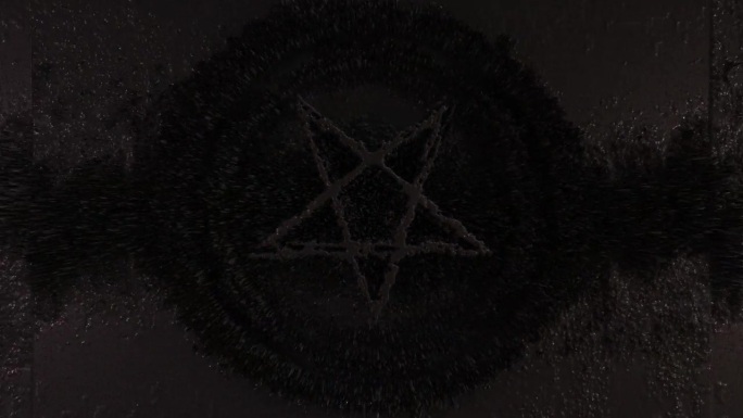 五角星巫术星神秘神秘的精神和黑魔法符号。五角星霓虹护身符撒旦五角星