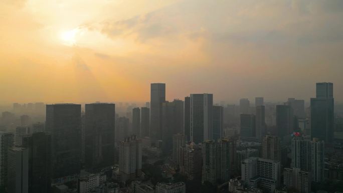 城市雾霾大气重污染
