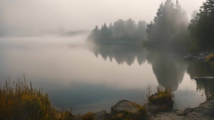 意境山水水墨山水风景