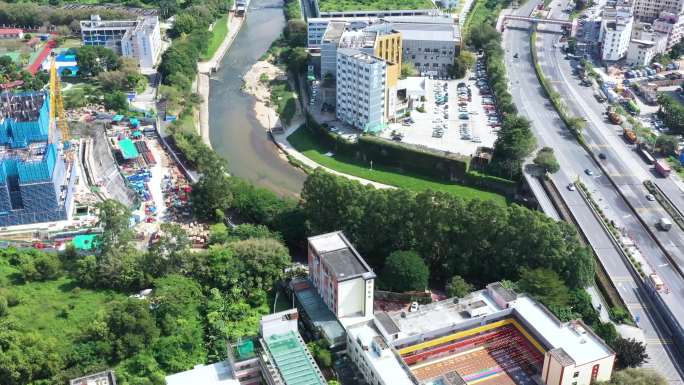 深圳市龙华区观澜城中村航拍