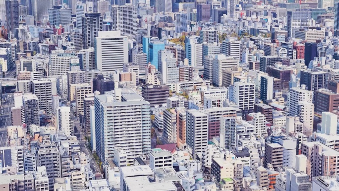 日本大阪 日本航拍素材 日本城市 日本