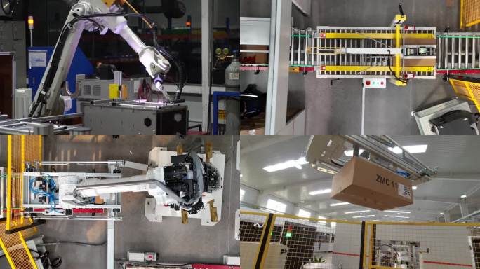 工厂 自动化 机械臂 打包 自动焊接