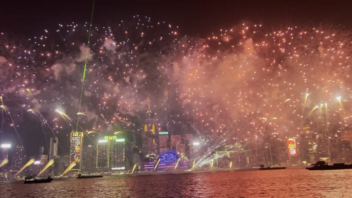 香港跨年烟花