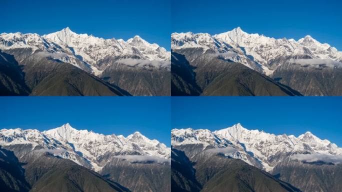 梅里雪山日照金山8k延时摄影3