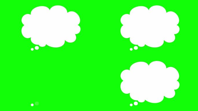 思想云演讲泡沫。绿屏4K
