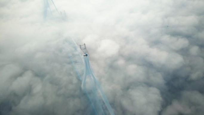 云雾缭绕的大桥