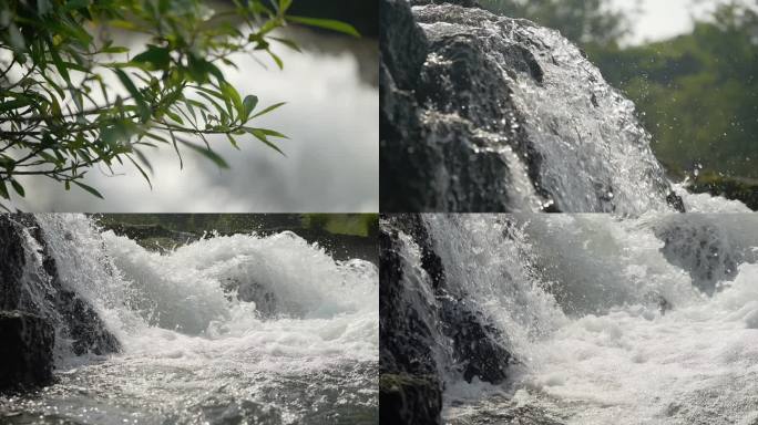 水 流水 瀑布