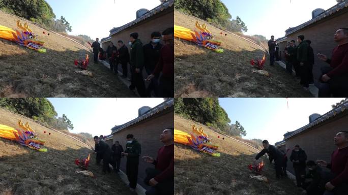 祠堂 舞龙 牵龙 老家祖屋 非遗文化