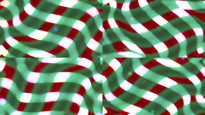 节日圣诞彩带图案循环动画缩放运动循环移动红白绿彩带