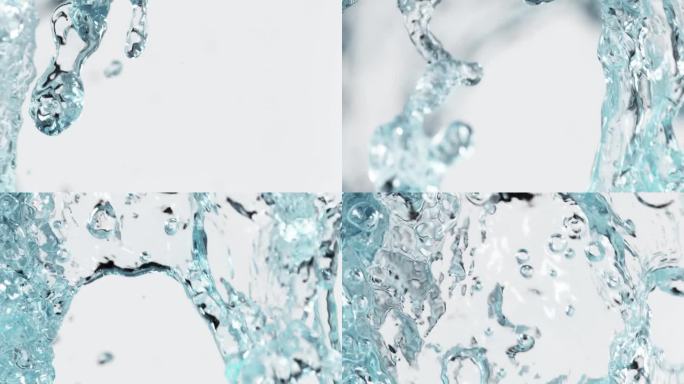 超慢速溅水动作。