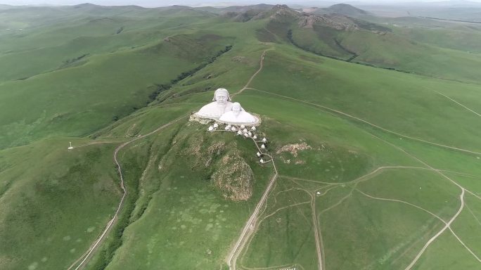 内蒙古霍林郭勒：航拍可汗山