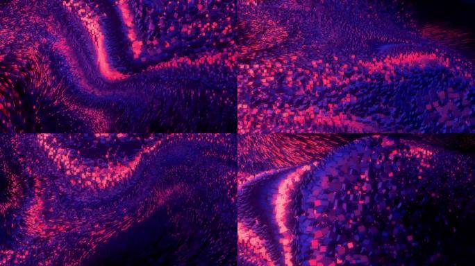 4k视觉创意抽象粒子流动24010201