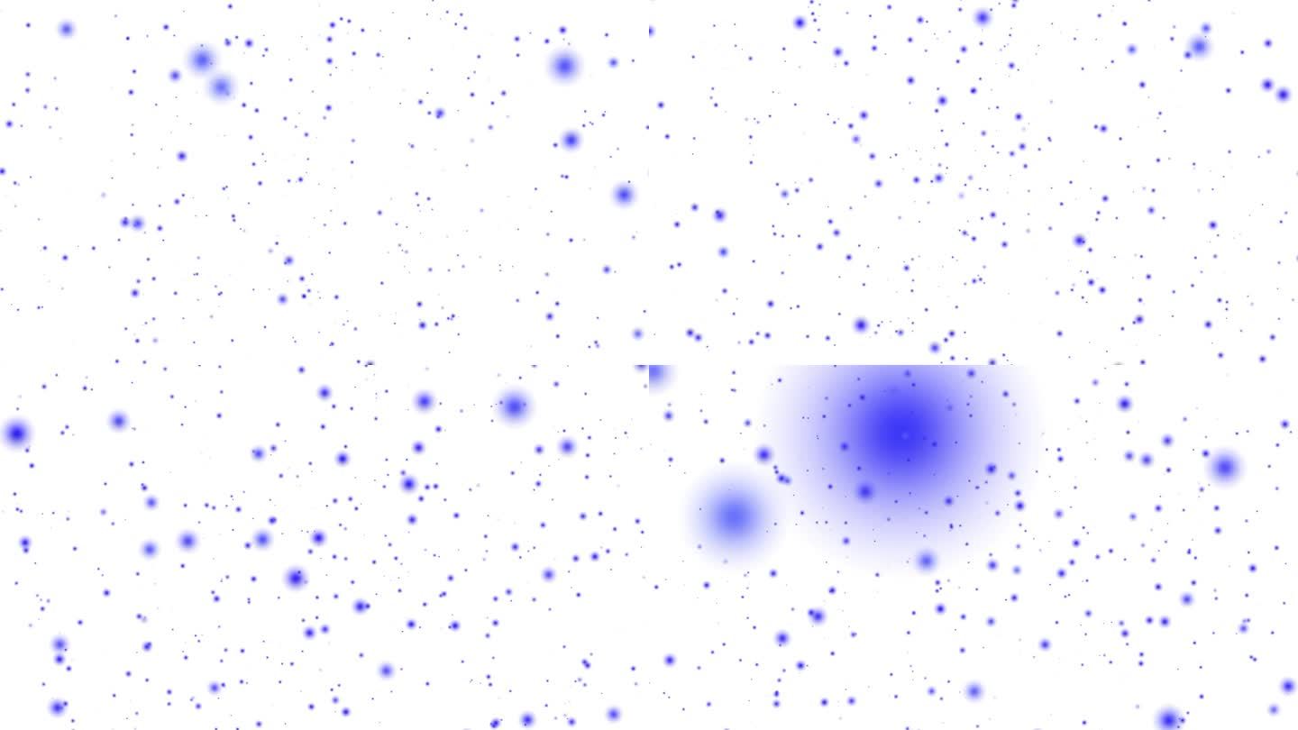 粒子光发光球通过空间宇宙动画运动图形视觉效果3D背景无缝循环4K蓝白