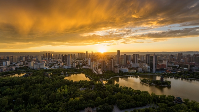 太原迎泽公园延时合集