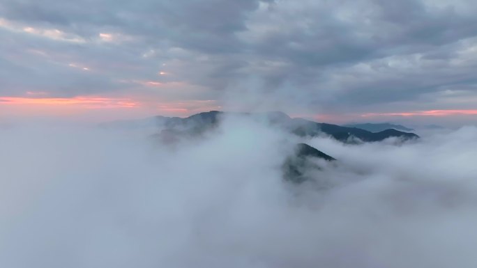 五岳寨航拍云海