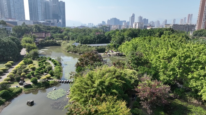 莆田市玉湖公园木兰溪熙宁宫白湖顺济庙航拍