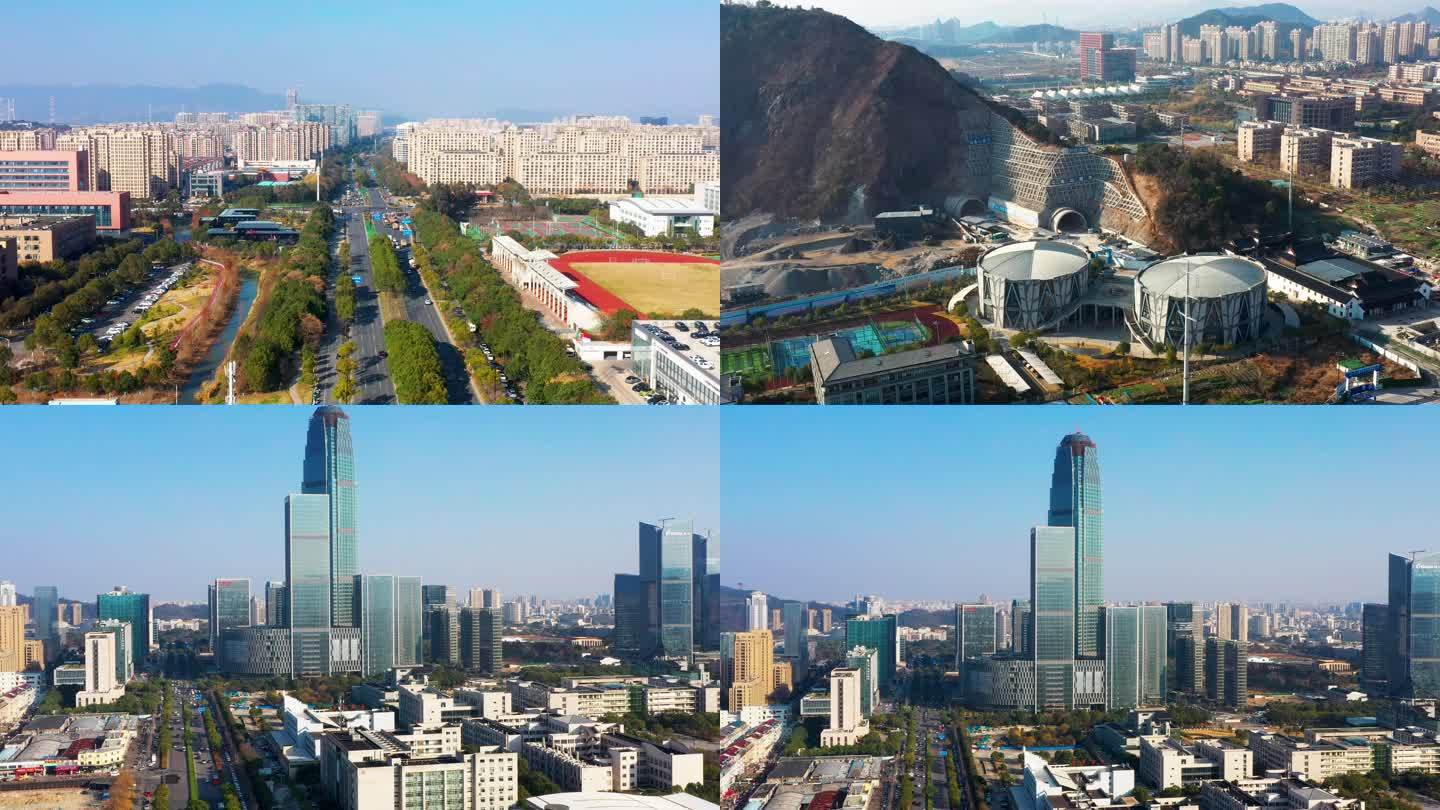 台州市城市风景，城市建筑，椒江风景
