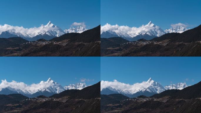 梅里雪山神女峰延时摄影