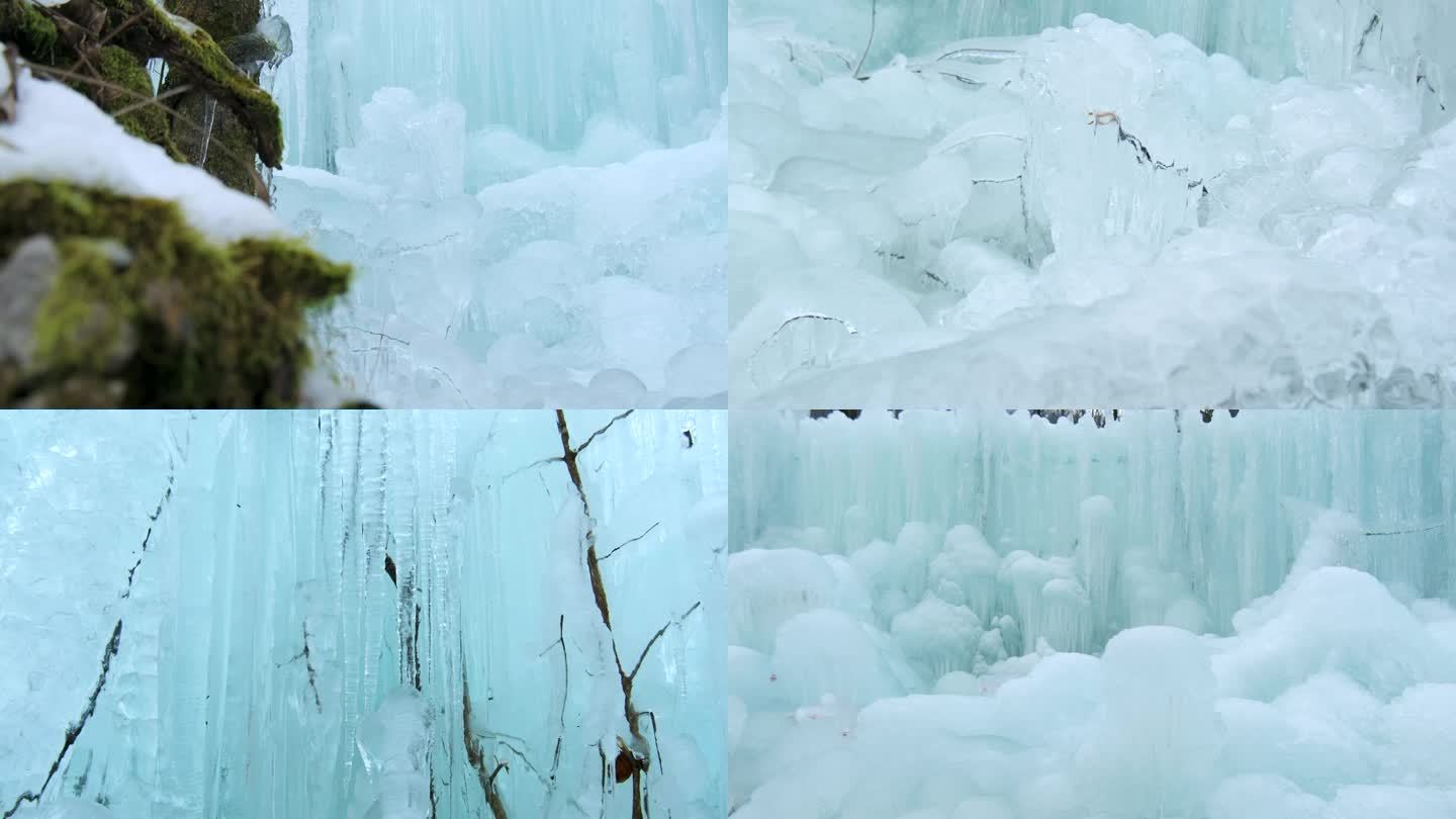 【原创实拍】唯美冰川冰瀑冰天雪地